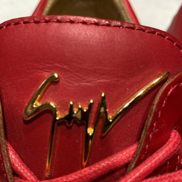 GIUSEPPE ZANOTTI #39159 Black Leather Sneakers Size 8 ⭐️⭐️⭐️⭐️⭐️ - Picture 16 of 17